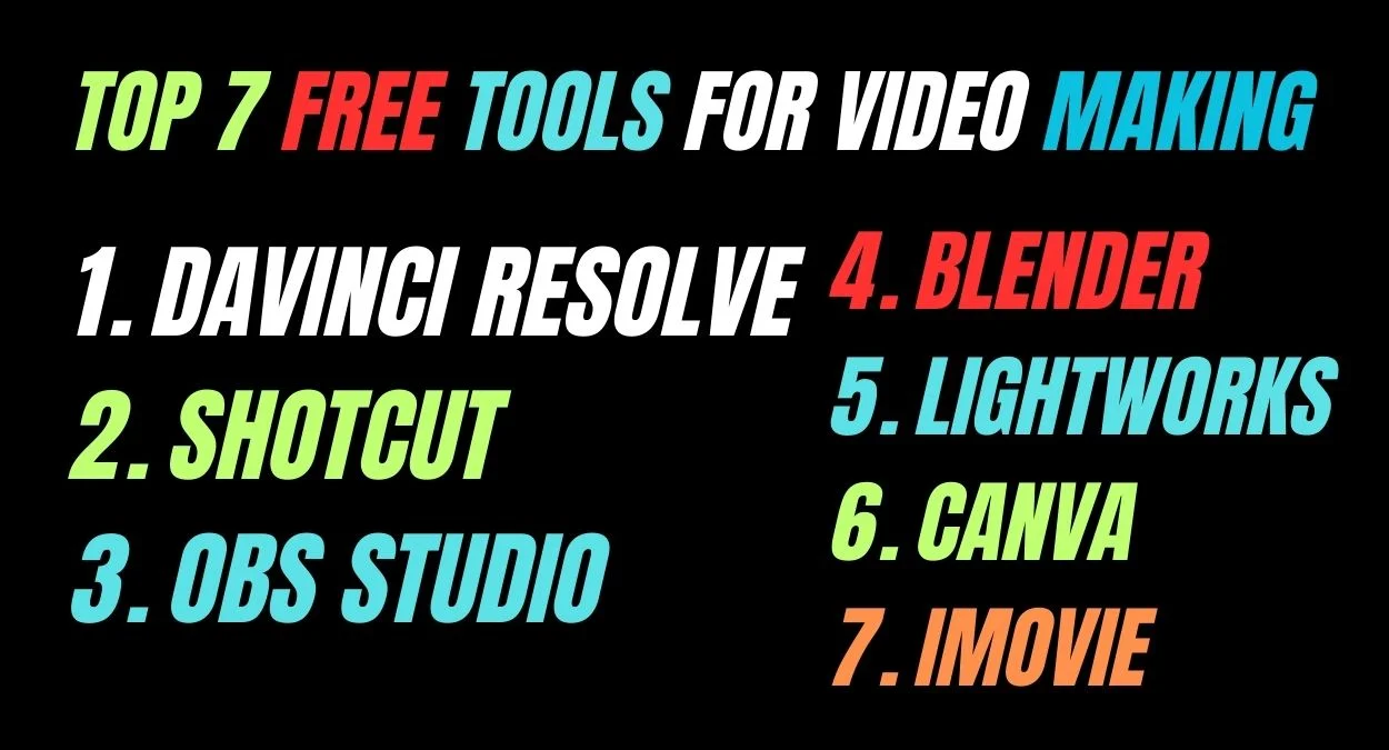 Top 7 Free Tools for Video Making
